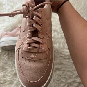 Pale pink Nike Air Force 1’s